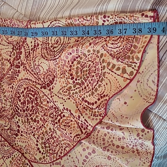 MIXIT Geometric Paisley Asymmetrical Midi Maxi Halter Dress Sz 8 Vintage Y2K - Picture 14 of 15